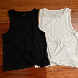Pair of GapFit Twist-Front Tanks, Size XS